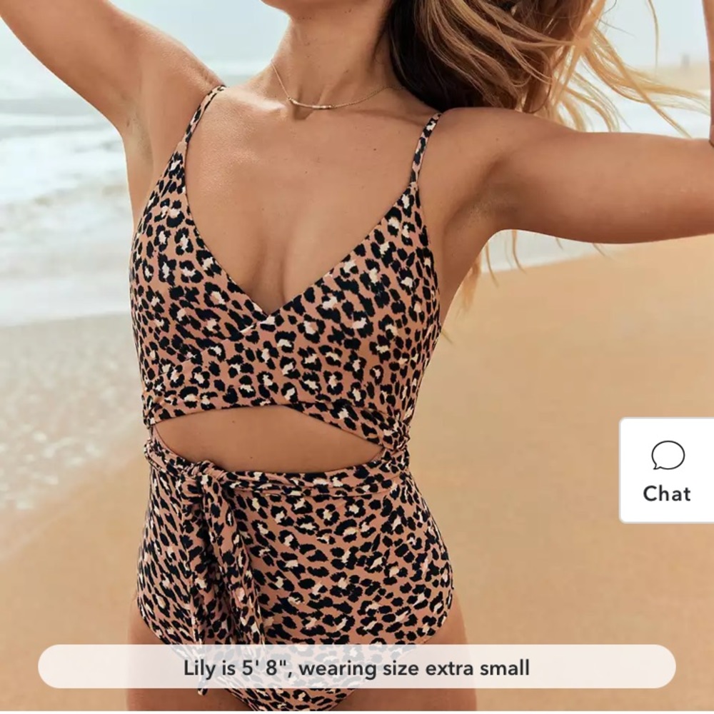 Aerie leopard swimsuit